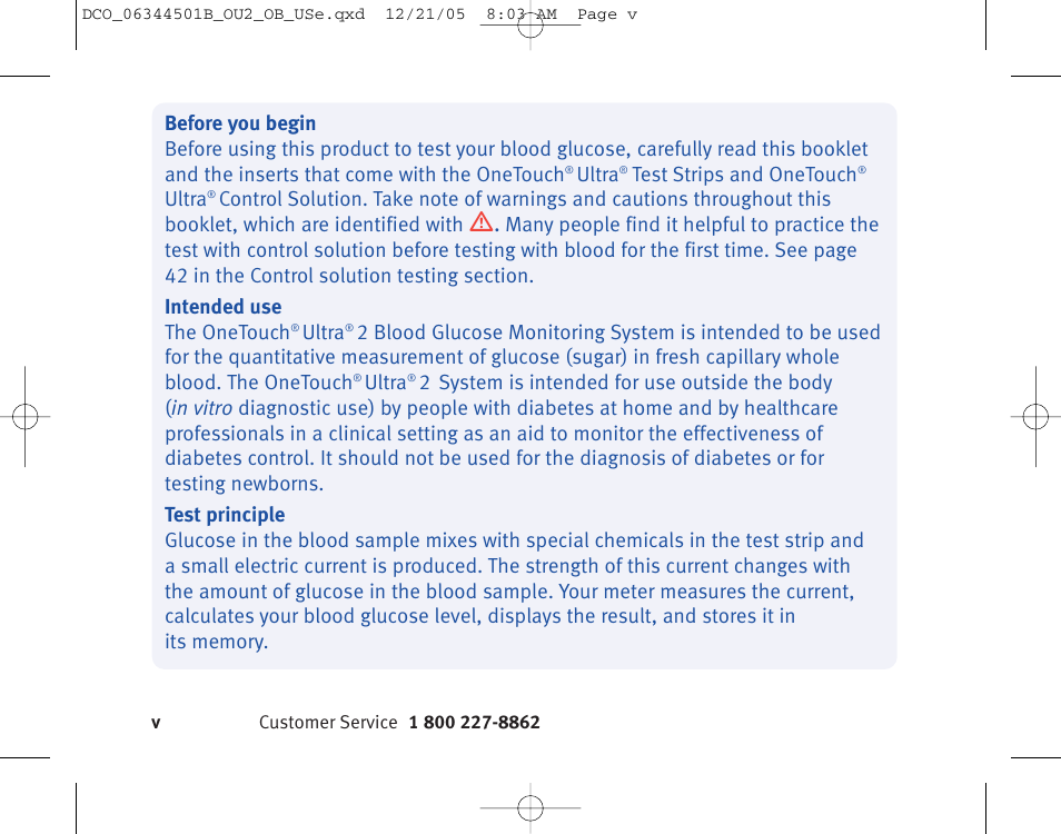 Lifescan Ultra 2 User Manual | Page 6 / 74