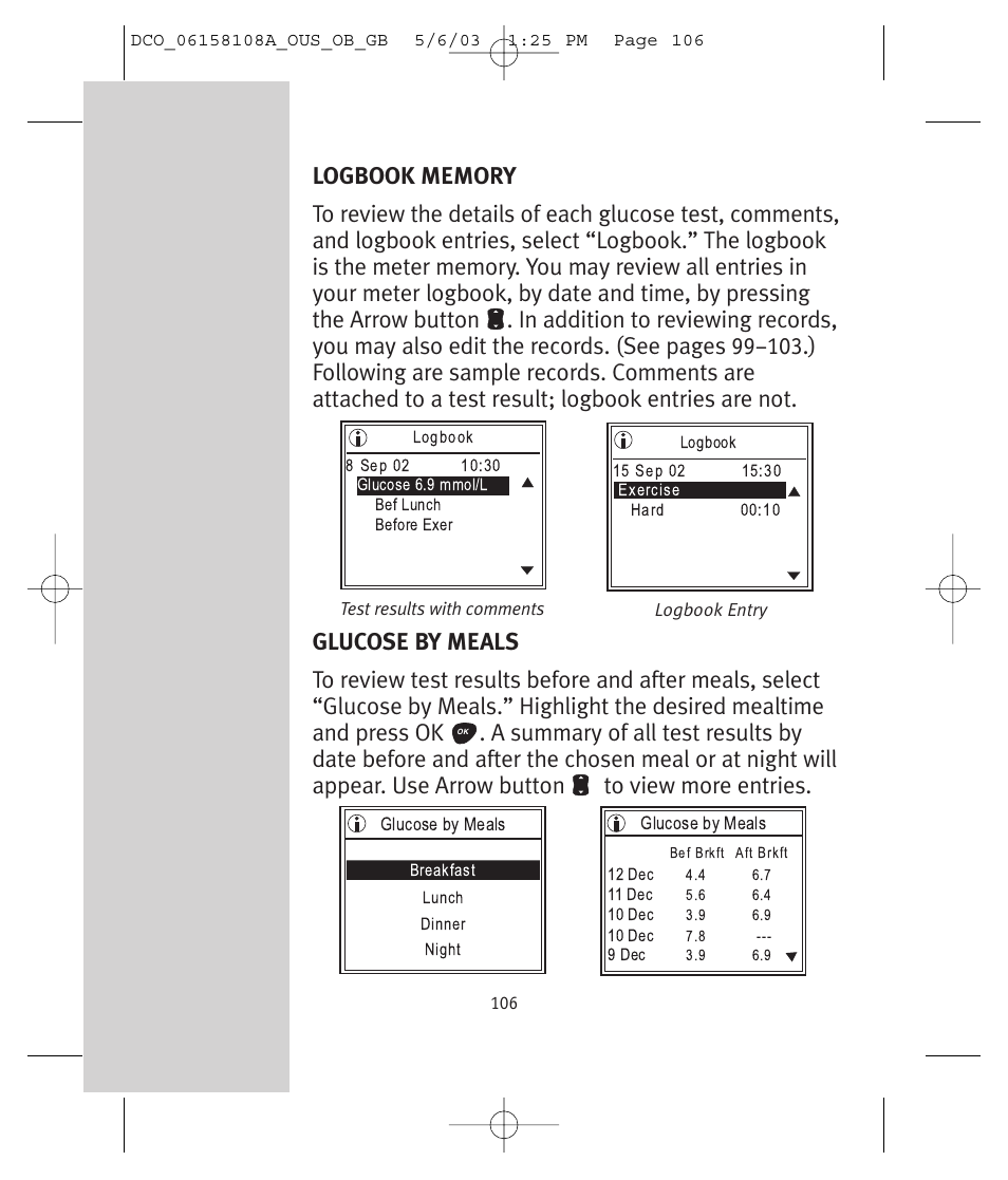 Lifescan UltraSmart User Manual | Page 115 / 134