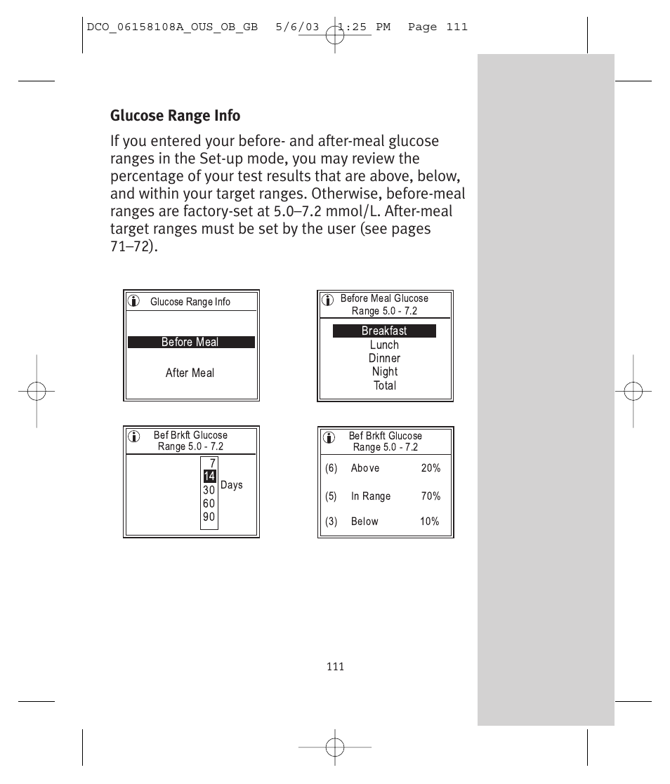Lifescan UltraSmart User Manual | Page 120 / 134