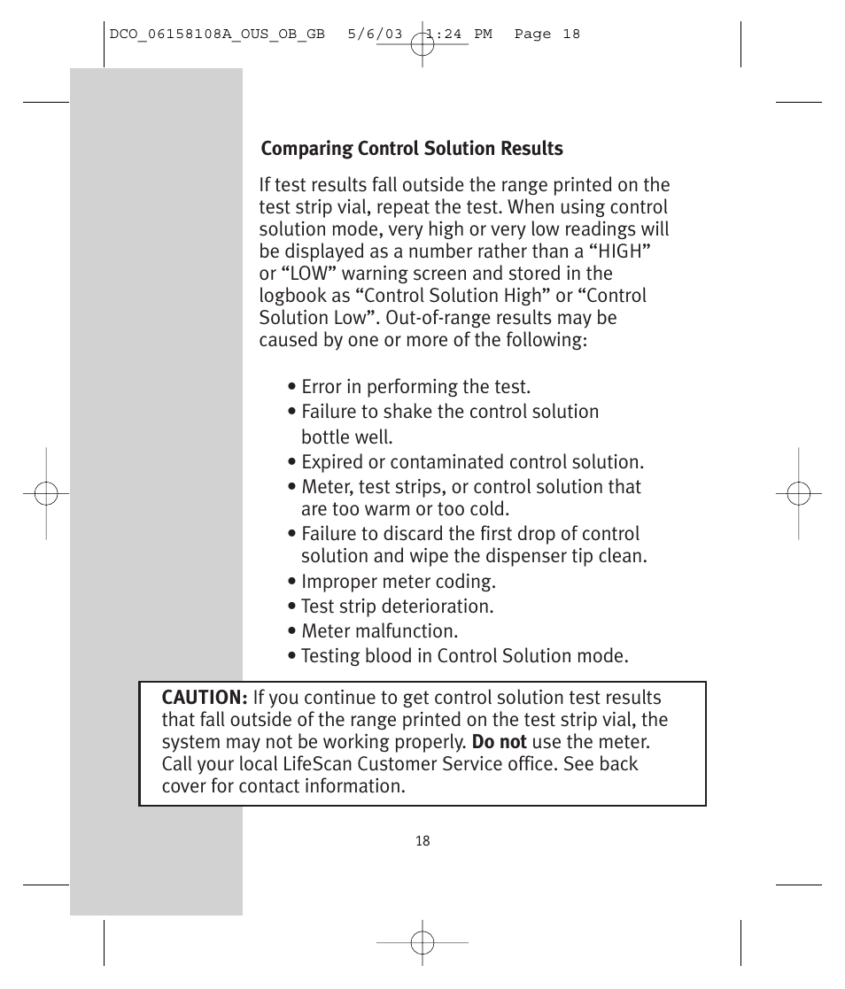 Lifescan UltraSmart User Manual | Page 27 / 134