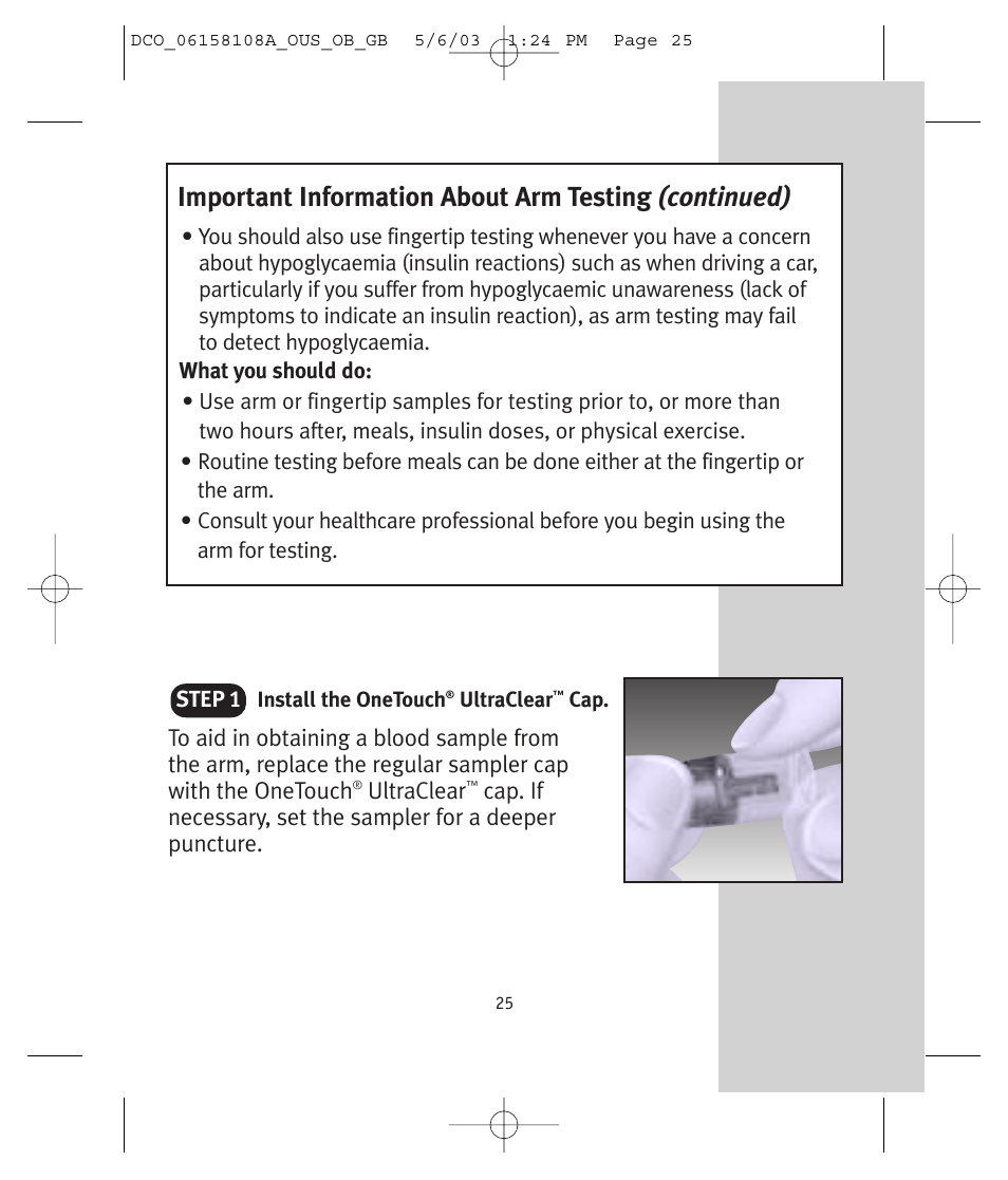 Lifescan UltraSmart User Manual | Page 34 / 134