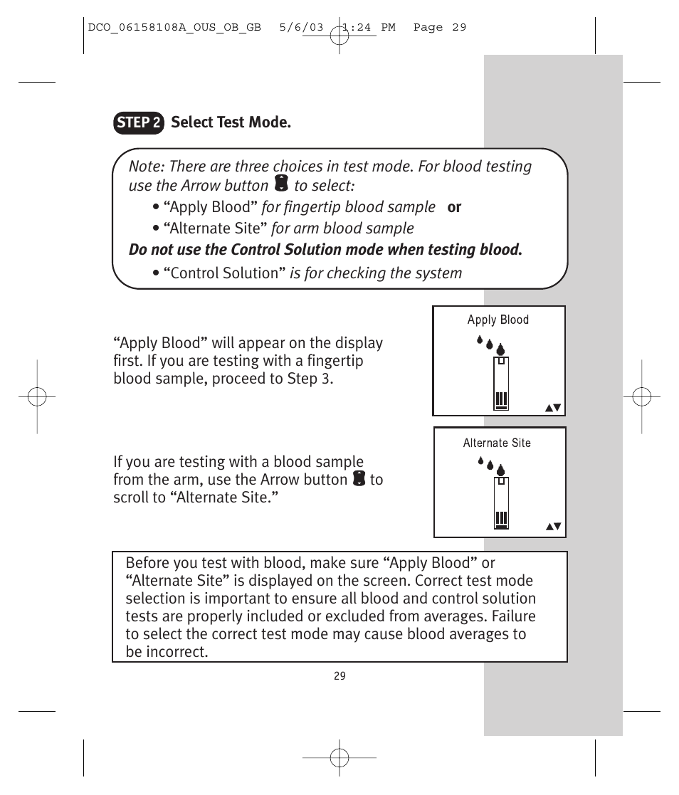 Lifescan UltraSmart User Manual | Page 38 / 134