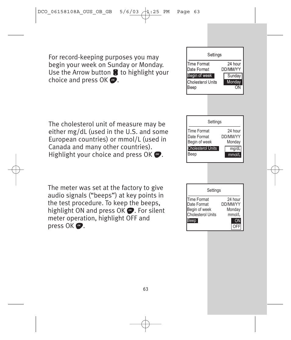 Lifescan UltraSmart User Manual | Page 72 / 134