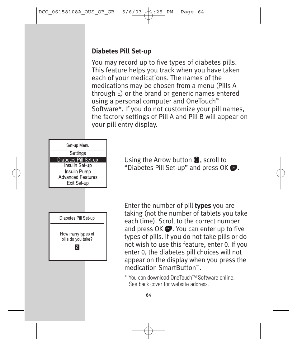 Lifescan UltraSmart User Manual | Page 73 / 134