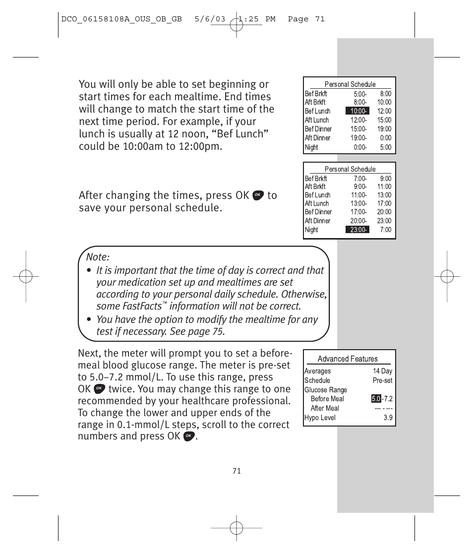 Lifescan UltraSmart User Manual | Page 80 / 134