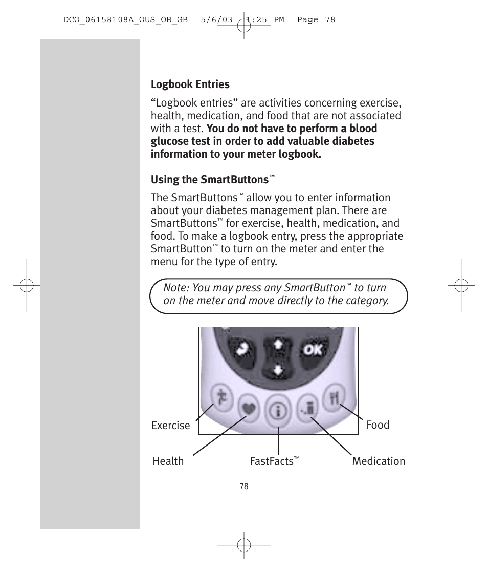 Lifescan UltraSmart User Manual | Page 87 / 134