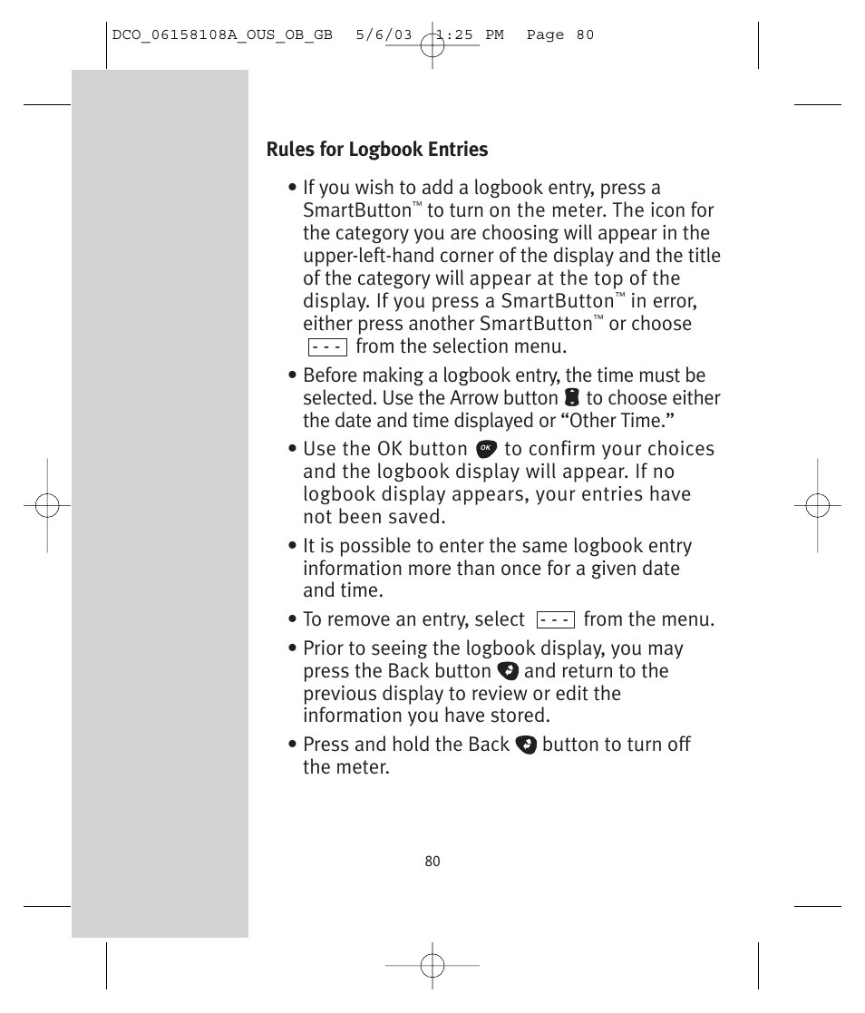 Lifescan UltraSmart User Manual | Page 89 / 134