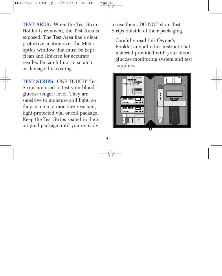 Code, Inc. r, Test summary | Lifescan ONE TOUCH BASIC BLOOD GLUCOSE MONITORING SYSTEM User Manual | Page 11 / 85