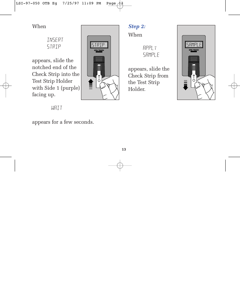Lifescan ONE TOUCH BASIC BLOOD GLUCOSE MONITORING SYSTEM User Manual | Page 20 / 85
