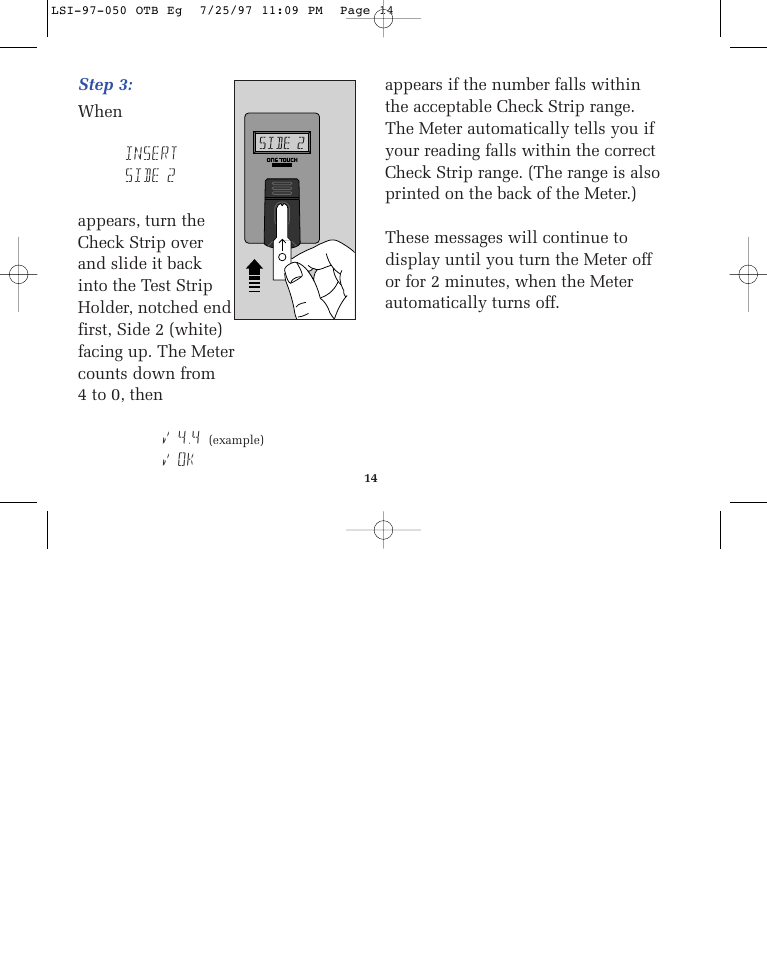 Lifescan ONE TOUCH BASIC BLOOD GLUCOSE MONITORING SYSTEM User Manual | Page 21 / 85