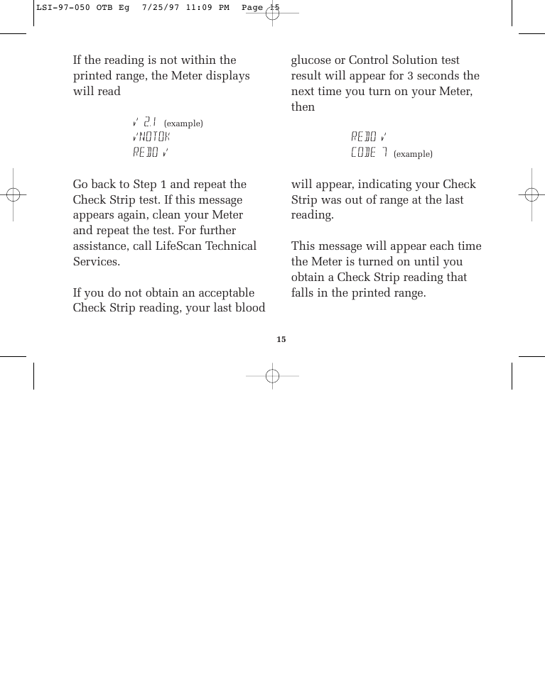 Lifescan ONE TOUCH BASIC BLOOD GLUCOSE MONITORING SYSTEM User Manual | Page 22 / 85