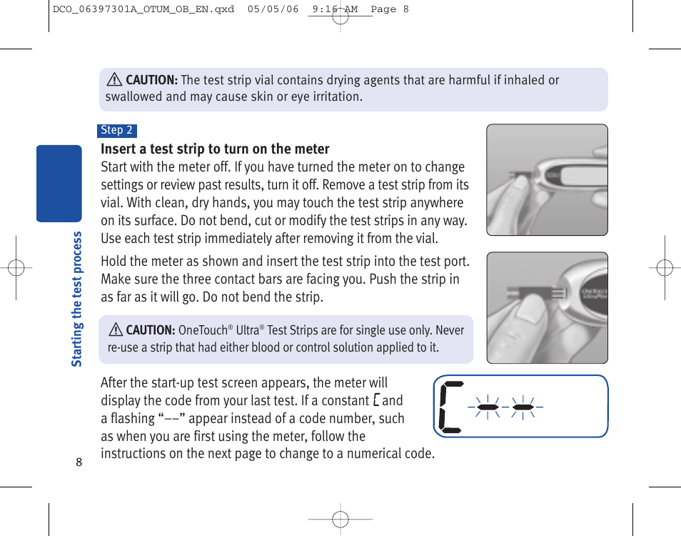 Lifescan ONE TOUCH Profile Blood Glucose Monitoring System User Manual | Page 13 / 55