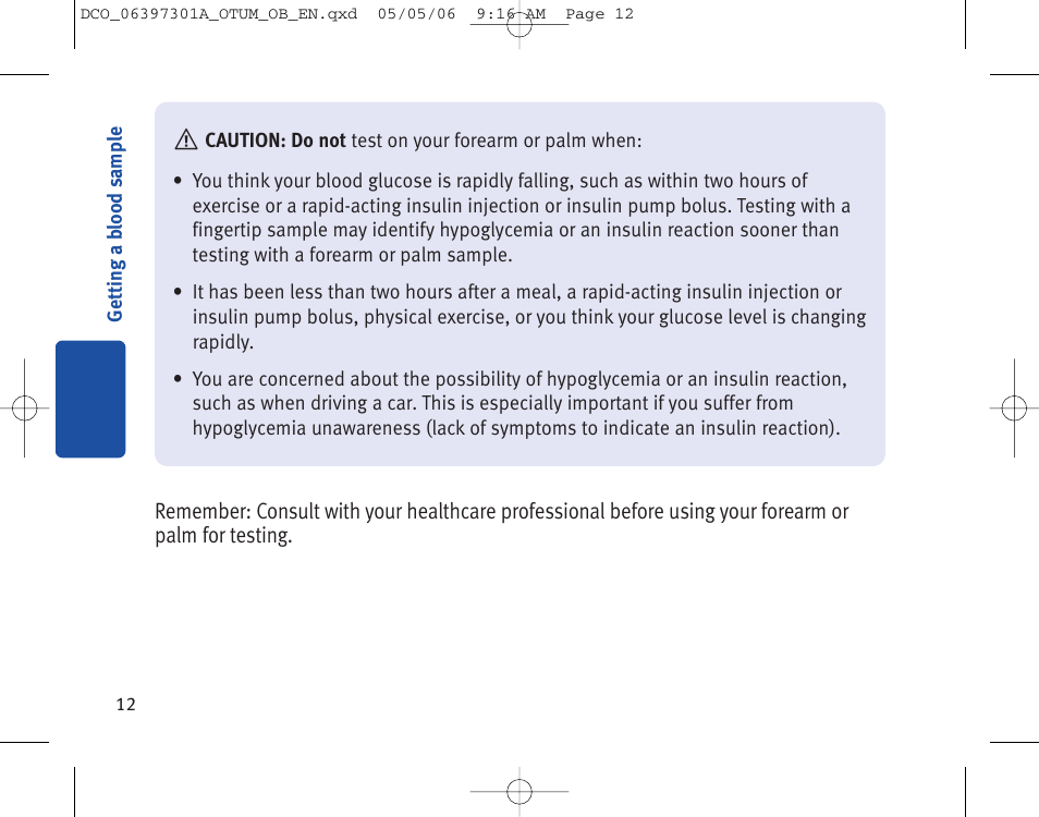 Lifescan ONE TOUCH Profile Blood Glucose Monitoring System User Manual | Page 17 / 55