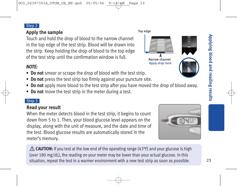 Lifescan ONE TOUCH Profile Blood Glucose Monitoring System User Manual | Page 28 / 55