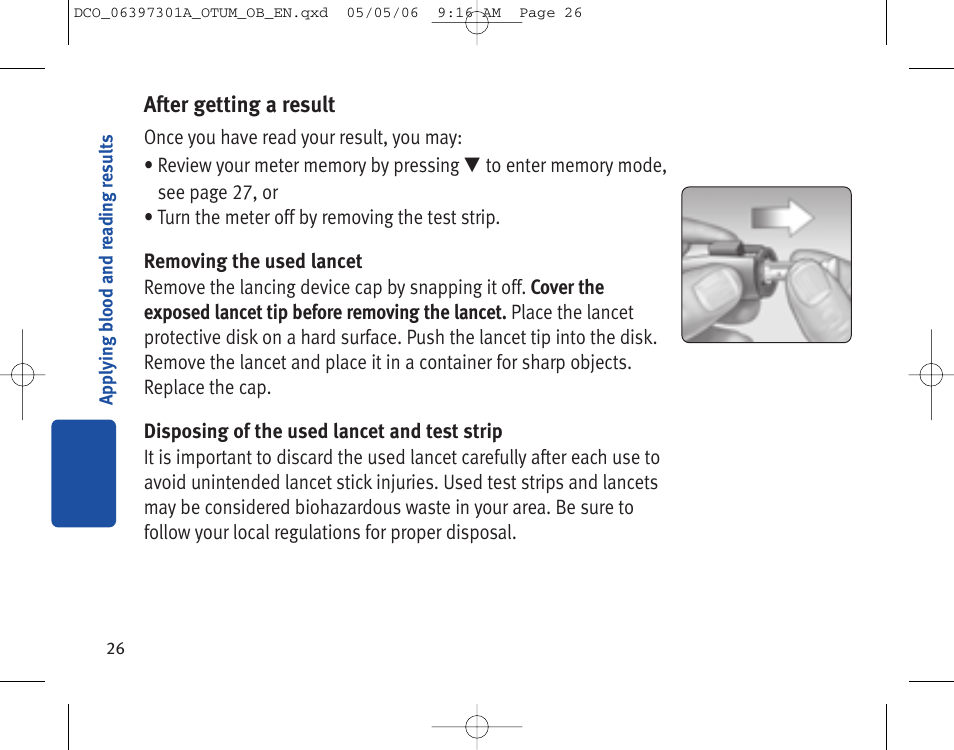 Lifescan ONE TOUCH Profile Blood Glucose Monitoring System User Manual | Page 31 / 55