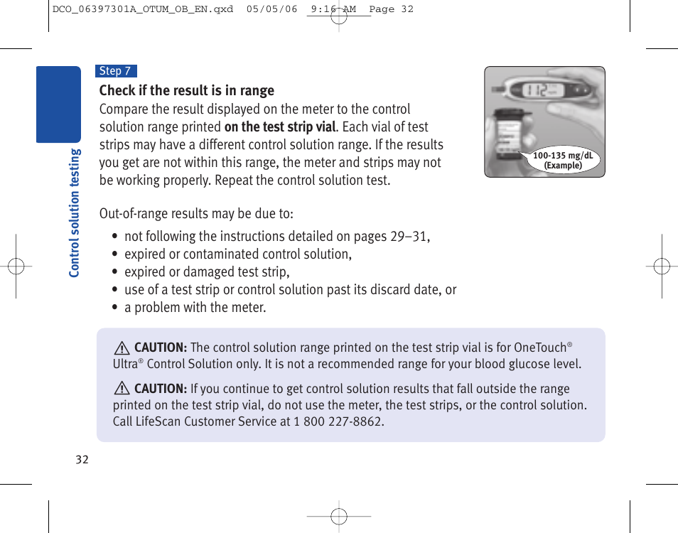 Lifescan ONE TOUCH Profile Blood Glucose Monitoring System User Manual | Page 37 / 55