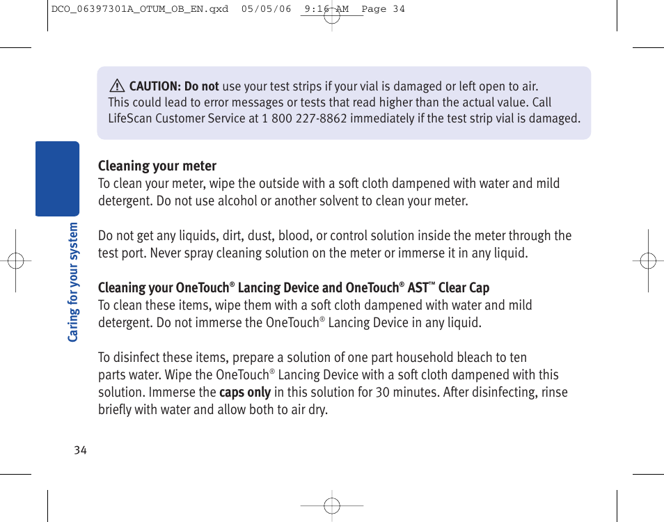 Lifescan ONE TOUCH Profile Blood Glucose Monitoring System User Manual | Page 39 / 55
