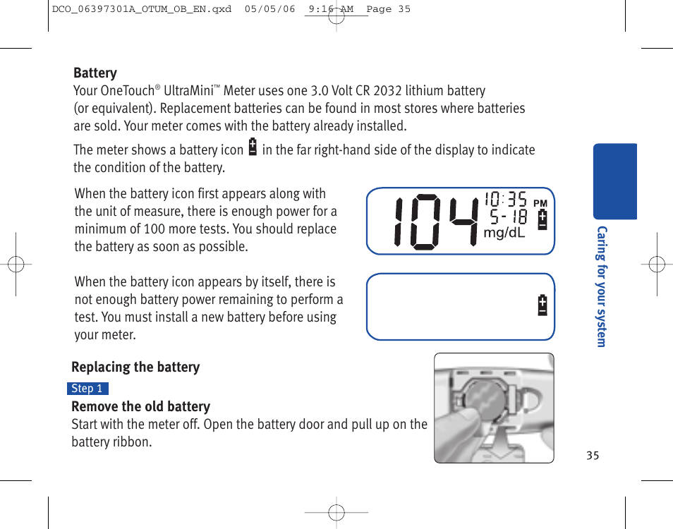 Lifescan ONE TOUCH Profile Blood Glucose Monitoring System User Manual | Page 40 / 55