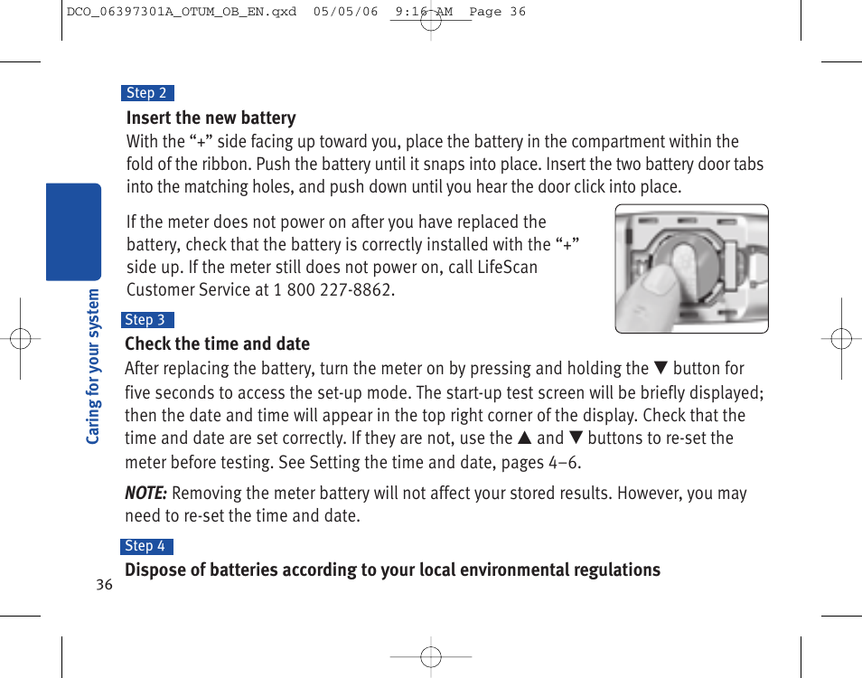 Lifescan ONE TOUCH Profile Blood Glucose Monitoring System User Manual | Page 41 / 55