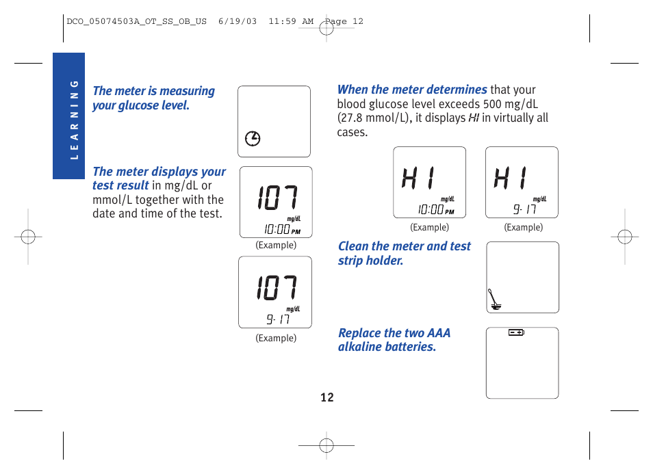 Lifescan SureStep Blood Glucose Monitor User Manual | Page 22 / 88