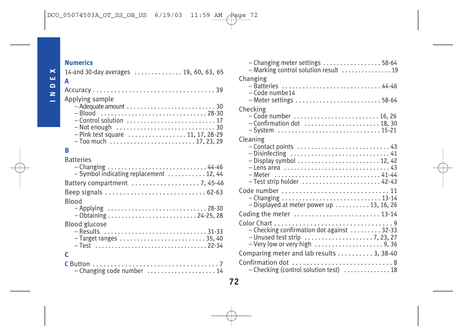 Lifescan SureStep Blood Glucose Monitor User Manual | Page 82 / 88