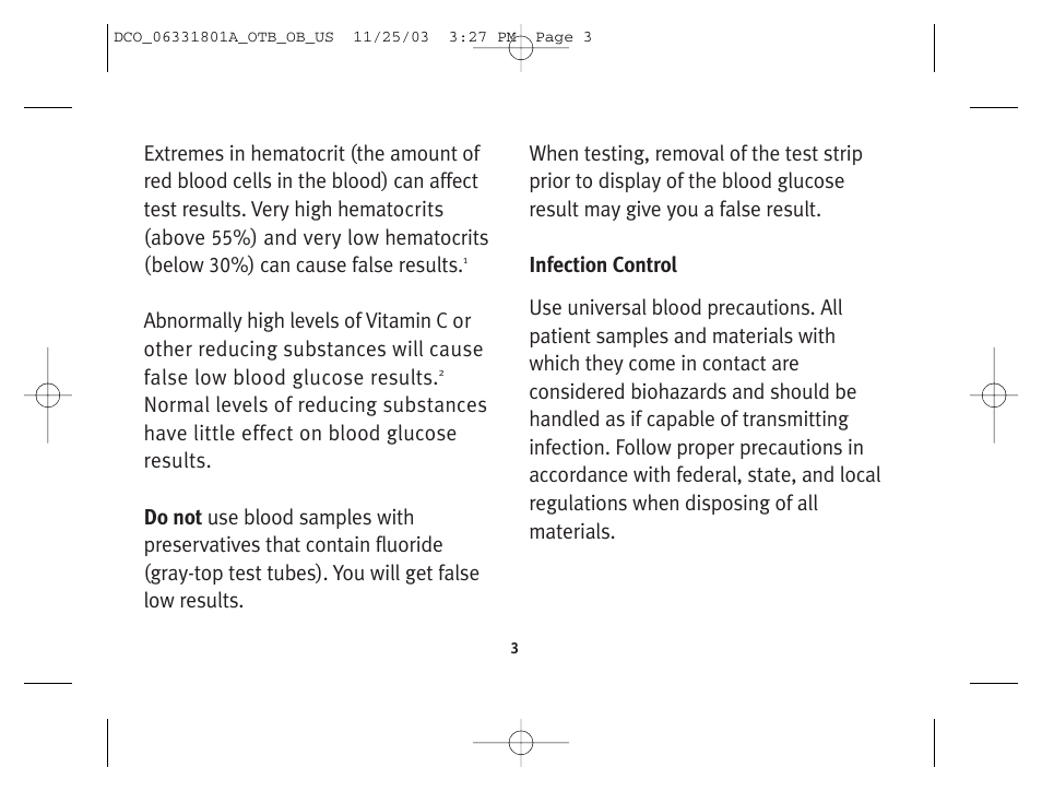 Lifescan OneTouch Basic Basic Blood Glucose Monitoring System User Manual | Page 11 / 98