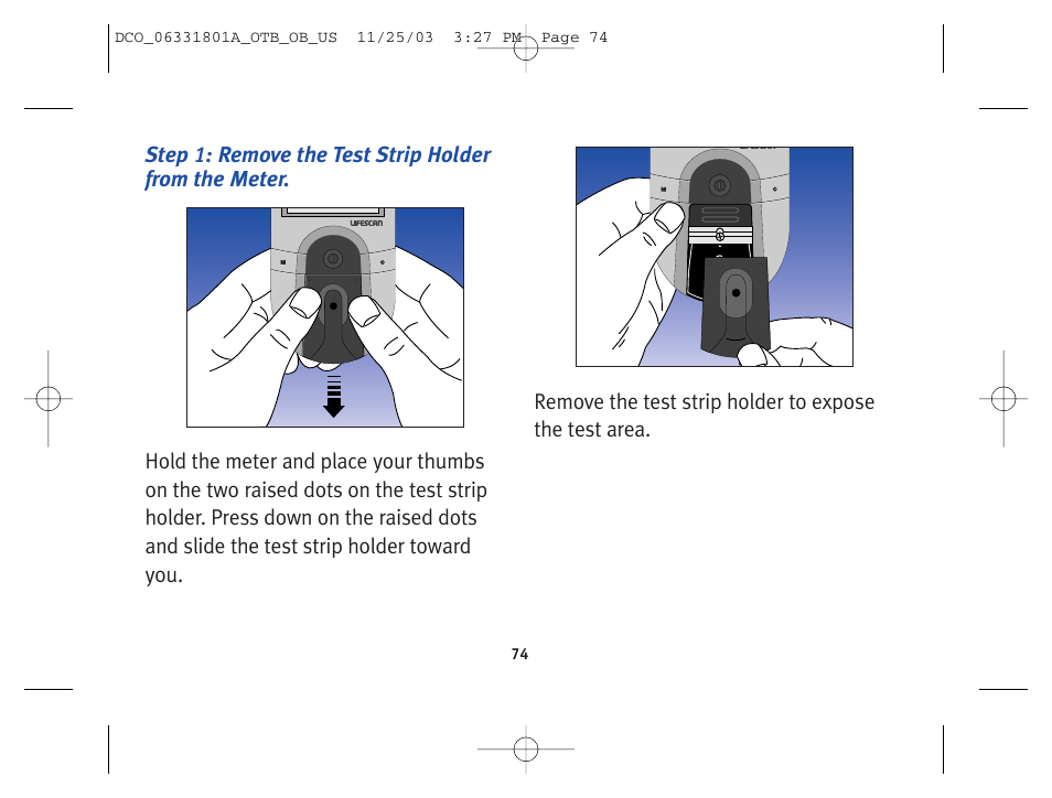 Lifescan OneTouch Basic Basic Blood Glucose Monitoring System User Manual | Page 82 / 98