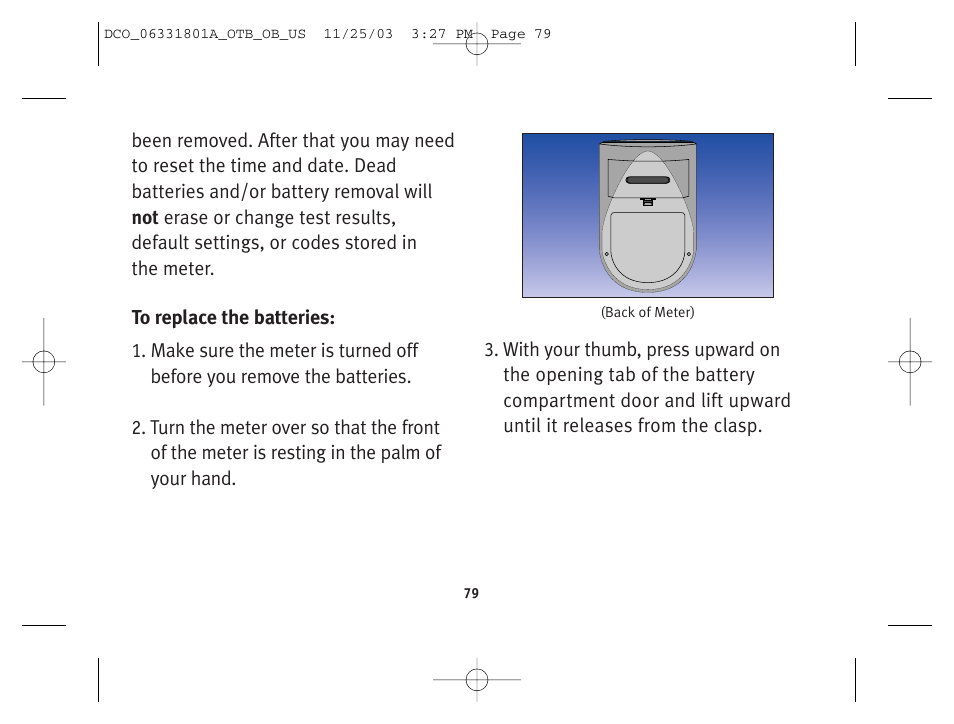 Lifescan OneTouch Basic Basic Blood Glucose Monitoring System User Manual | Page 87 / 98