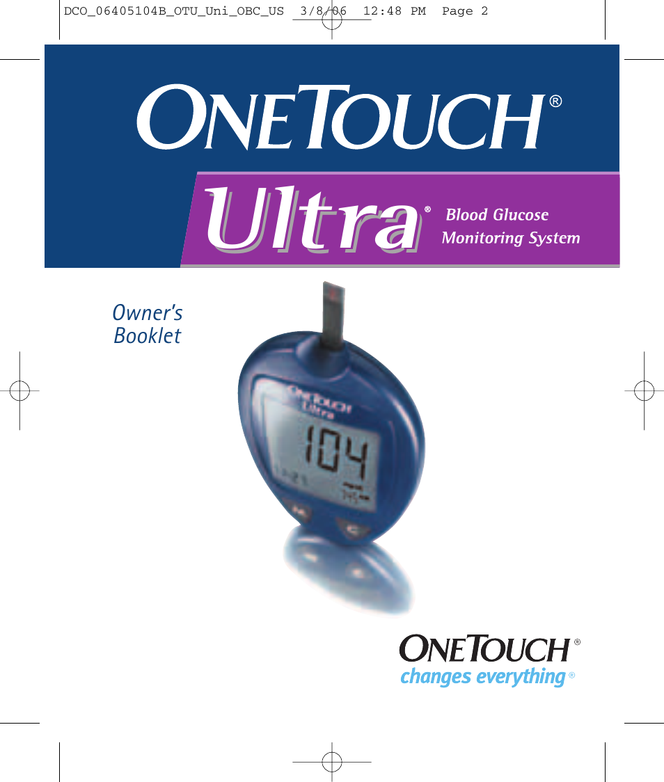 Lifescan Ultra User Manual | 73 pages