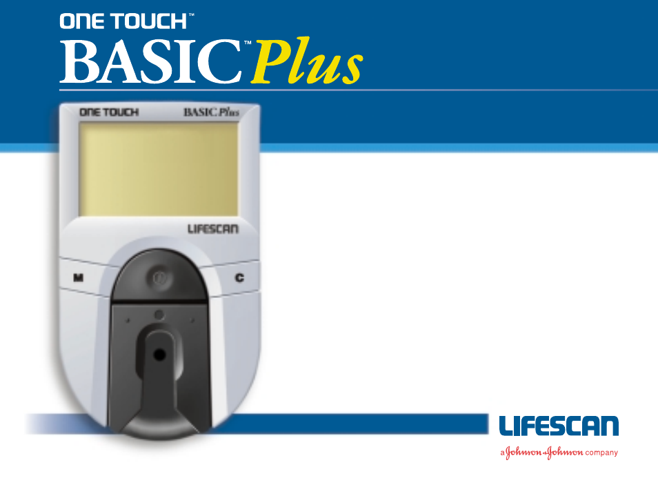 Lifescan One Touch Basic Plus Diabetes Monitoring System User Manual | 78 pages