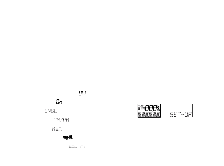 Setting meter options, Entering and using the set-up mode, Basic | Clock (time and date), Beep prompts, Language, Time format, Date format, Unit of measure | Lifescan One Touch Basic Plus Diabetes Monitoring System User Manual | Page 44 / 78
