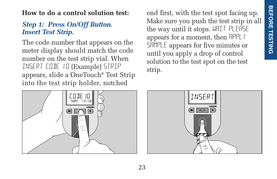 Lifescan Pocket Scan Blood Glucose Monitor System User Manual | Page 30 / 106