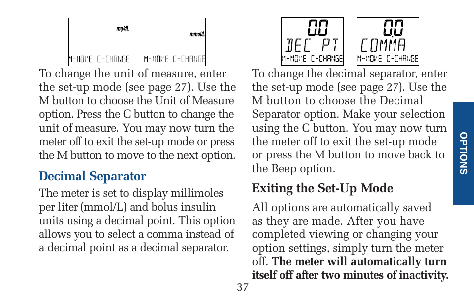 Lifescan Pocket Scan Blood Glucose Monitor System User Manual | Page 44 / 106