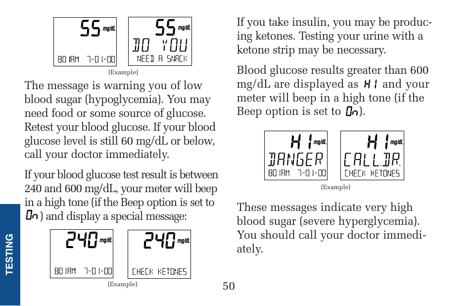 Lifescan Pocket Scan Blood Glucose Monitor System User Manual | Page 57 / 106