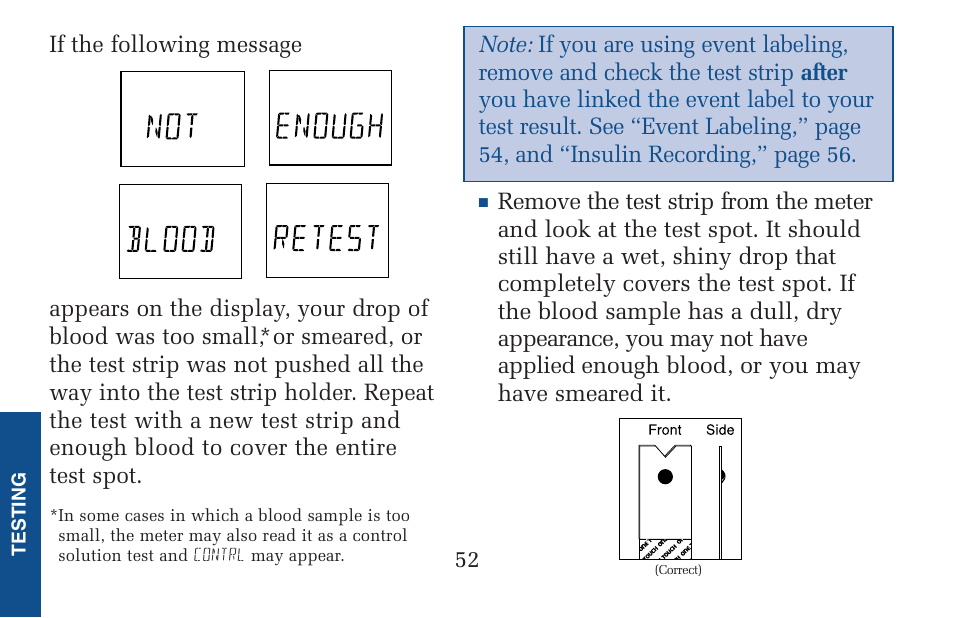 Lifescan Pocket Scan Blood Glucose Monitor System User Manual | Page 59 / 106