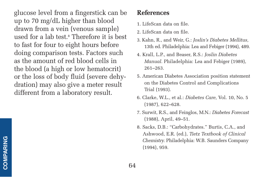 Lifescan Pocket Scan Blood Glucose Monitor System User Manual | Page 71 / 106