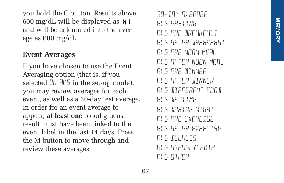 Lifescan Pocket Scan Blood Glucose Monitor System User Manual | Page 74 / 106