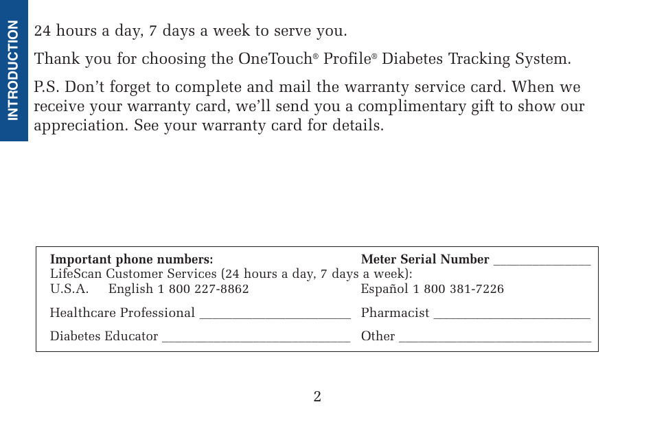 Lifescan Pocket Scan Blood Glucose Monitor System User Manual | Page 9 / 106