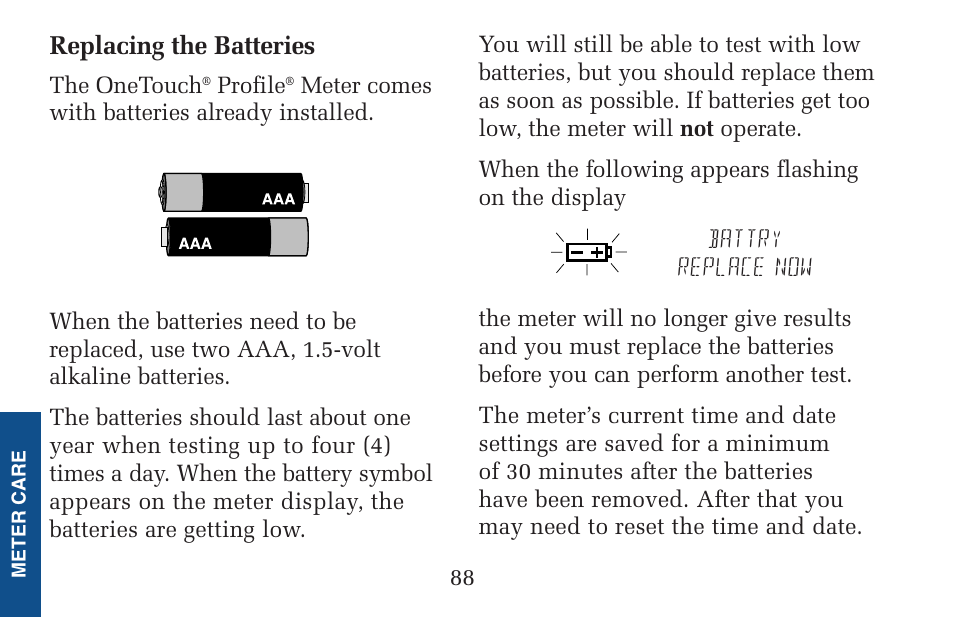 Lifescan Pocket Scan Blood Glucose Monitor System User Manual | Page 95 / 106