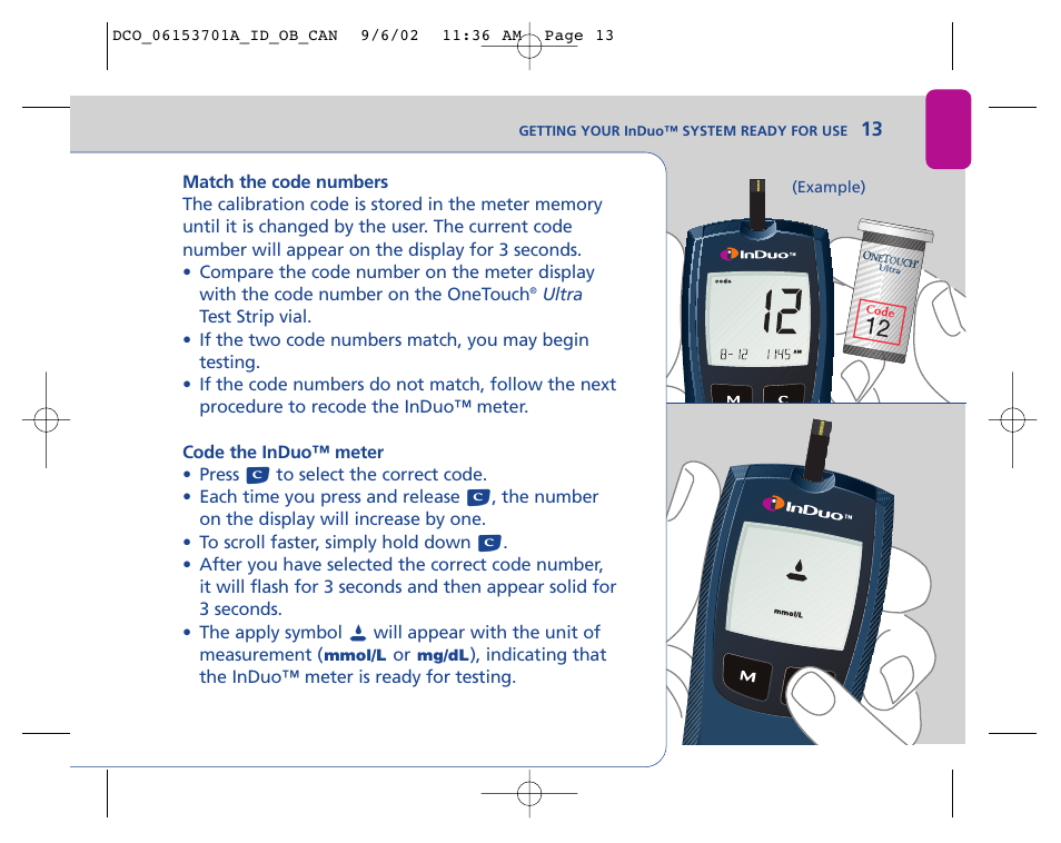 Lifescan In Duo User Manual | Page 13 / 90