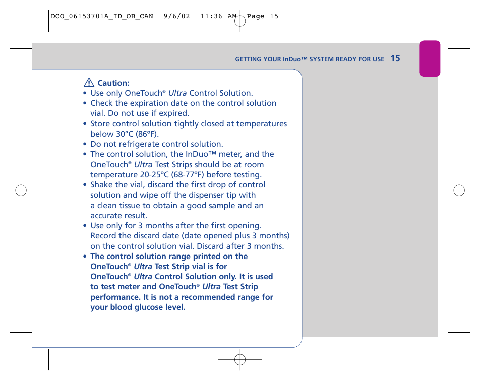 Lifescan In Duo User Manual | Page 15 / 90