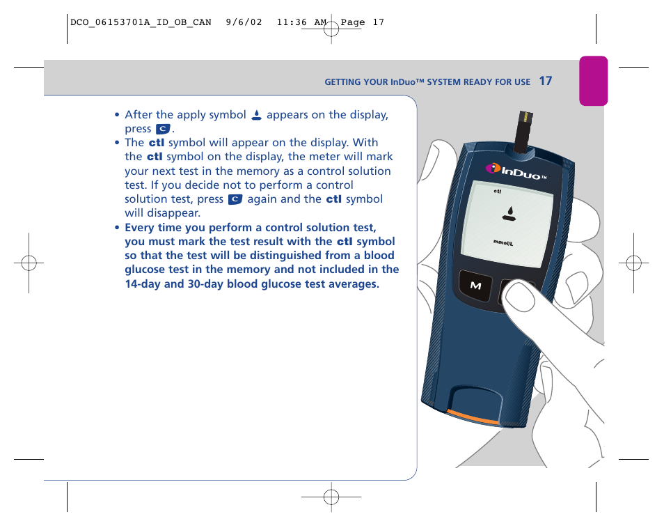 Lifescan In Duo User Manual | Page 17 / 90