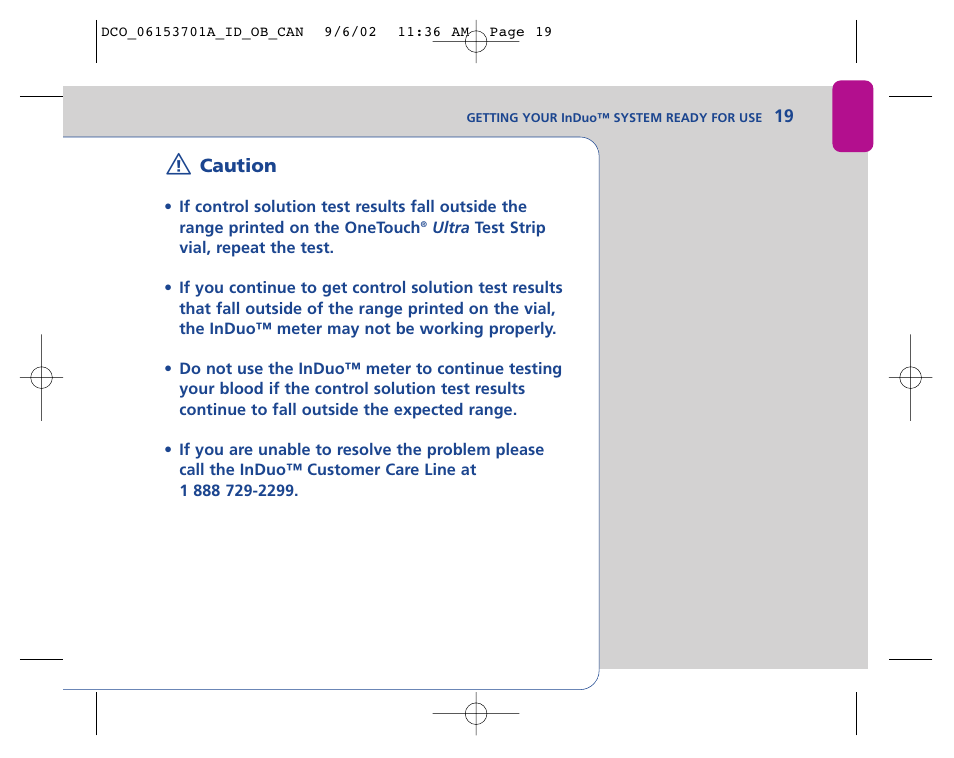 Lifescan In Duo User Manual | Page 19 / 90