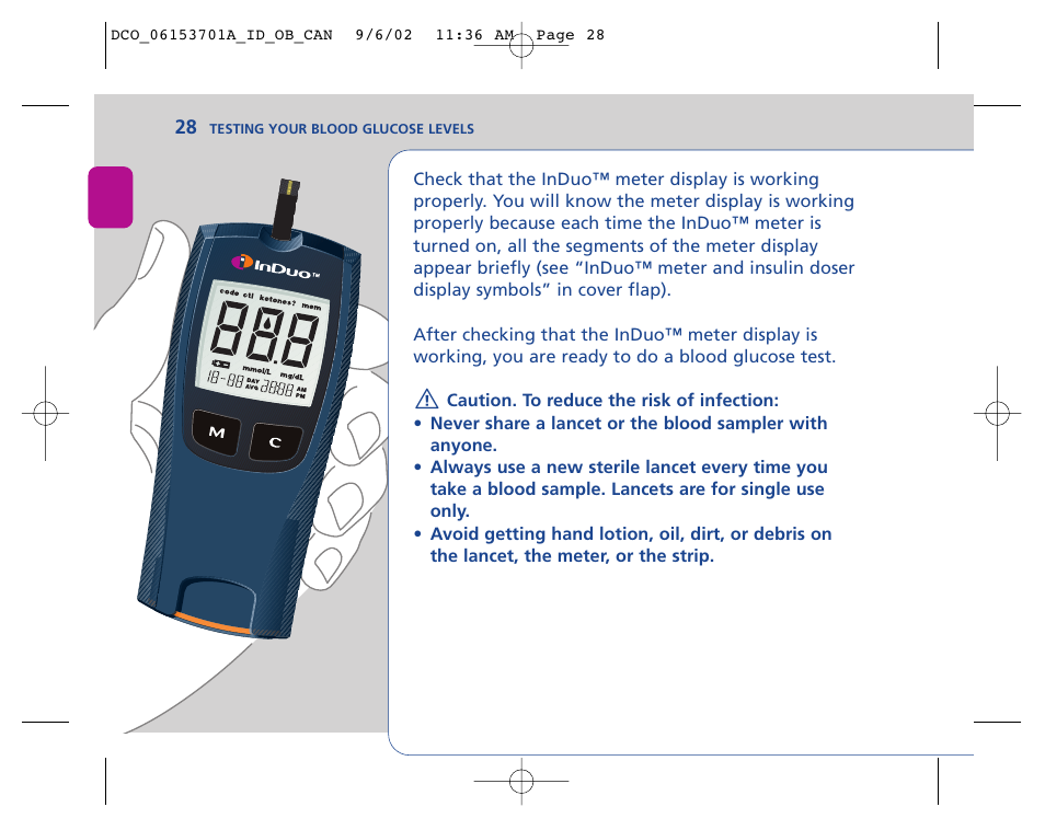 Lifescan In Duo User Manual | Page 28 / 90