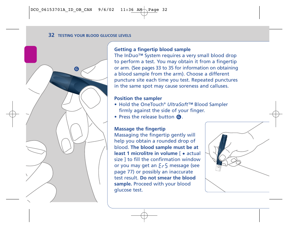 Lifescan In Duo User Manual | Page 32 / 90