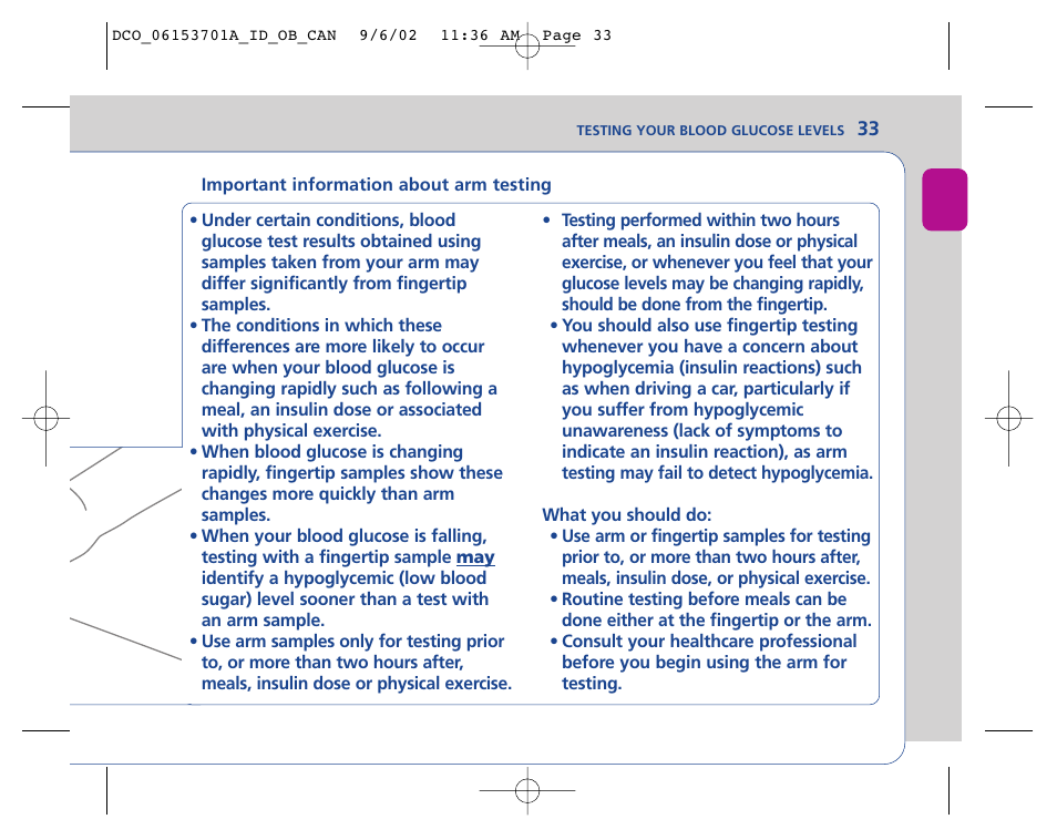 Lifescan In Duo User Manual | Page 33 / 90