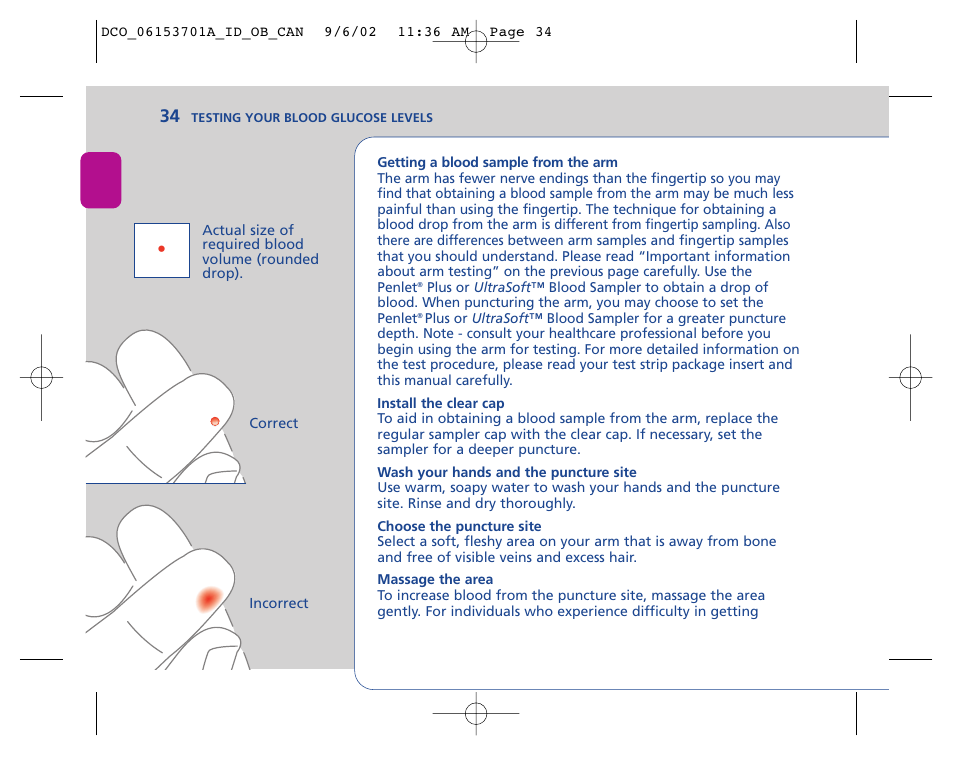 Lifescan In Duo User Manual | Page 34 / 90