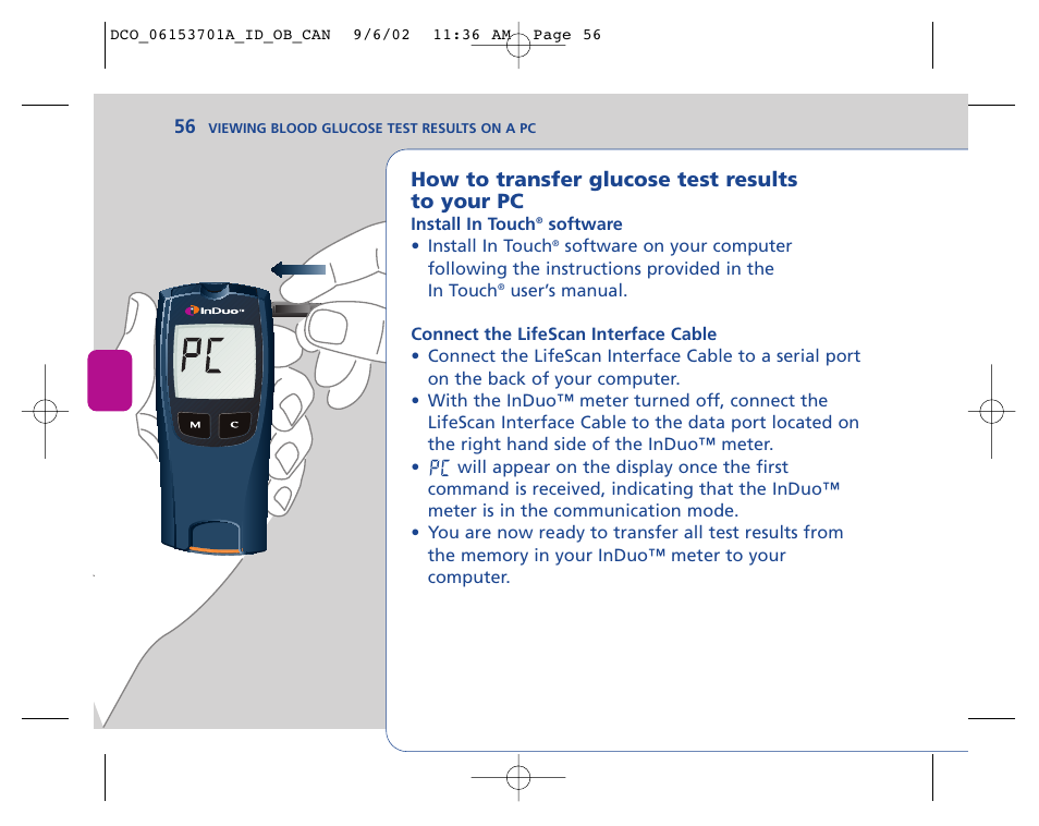 Lifescan In Duo User Manual | Page 56 / 90