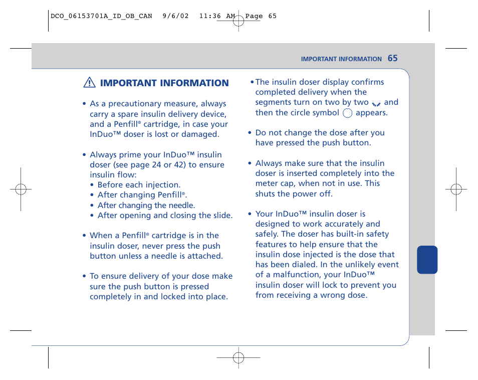 Lifescan In Duo User Manual | Page 65 / 90