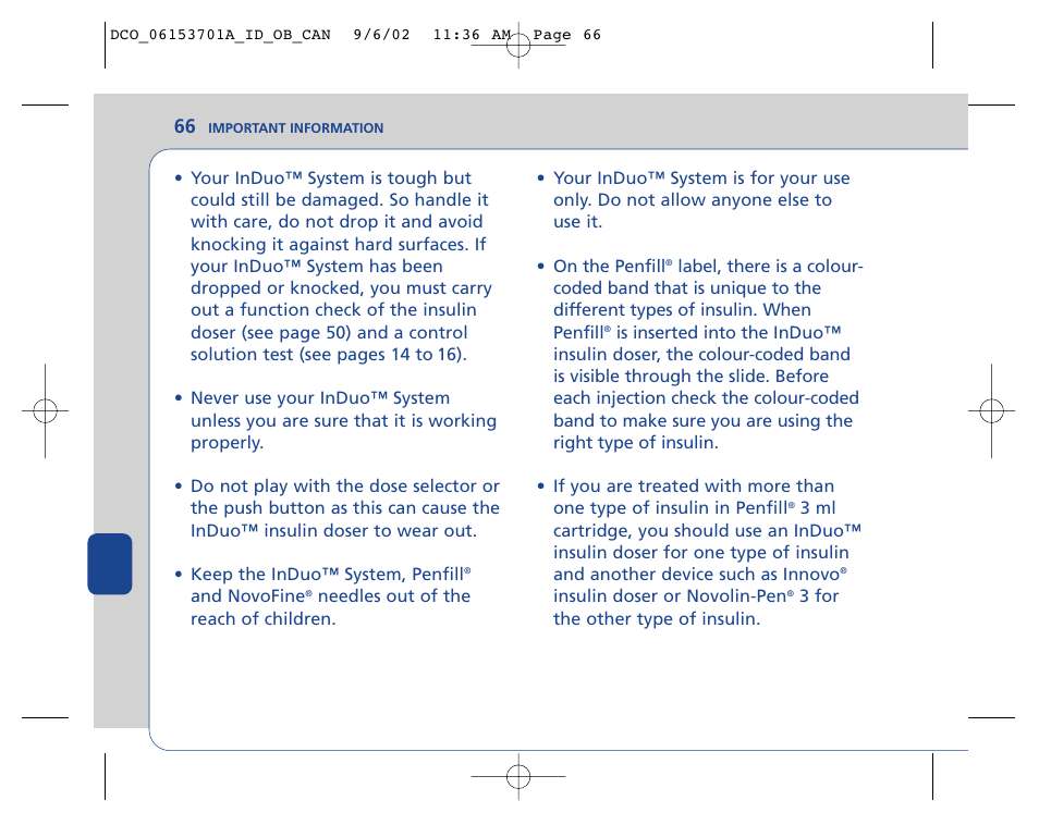 Lifescan In Duo User Manual | Page 66 / 90